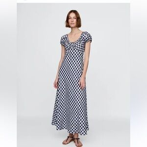 Gap x Doen Gingham Midi Dress XS